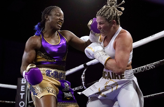 Shields dominated former IBF champion Dicaire in her hometown Photo Credit: Carlos Osorio/Associated Press