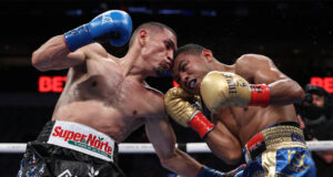 Juan Estrada avenged his 2012 defeat to Roman 'Chocolatito' Gonzalez with a split decision win in arguably the fight of the year so far in Dallas on Saturday Photo Credit: Estrada became unified WBC and WBA Super Flyweight champion Photo Credit: Ed Mulholland/Matchroom