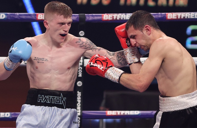 Campbell Hatton secured his first professional victory Photo Credit: Mark Robinson/Matchroom Boxing