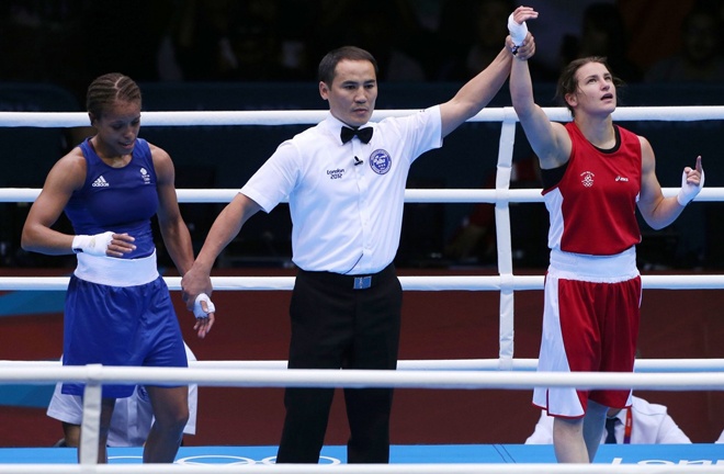 Katie Taylor and Natasha Jonas renew their Olympic rivalry