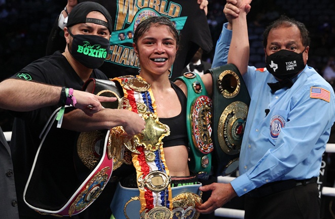 McCaskill retained her undisputed Welterweight crown Photo Credit: Melina Pizano/Matchroom