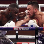 Michael McKinson claimed a hard-fought unanimous decision win over Chris Kongo Photo Credit: Mark Robinson/Matchroom Boxing