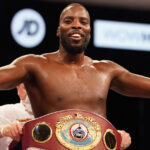 Lawrence Okolie became WBO Cruiserweight world champion with a sixth round stoppage of Krzysztof Glowacki on Saturday Photo Credit: Dave Thompson/Matchroom Boxing