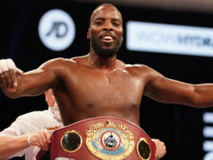 Lawrence Okolie became WBO Cruiserweight world champion with a sixth round stoppage of Krzysztof Glowacki on Saturday Photo Credit: Dave Thompson/Matchroom Boxing