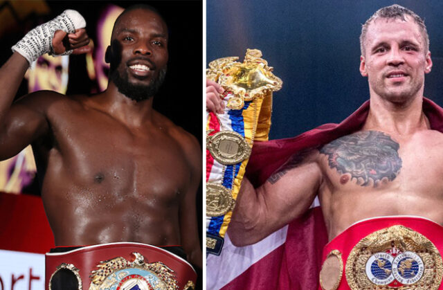 Lawrence Okolie is keen to face IBF champion Mairis Briedis after winning the WBO cruiserweight title Photo Credit: Mark Robinson/Matchroom Boxing/World Boxing Super Series