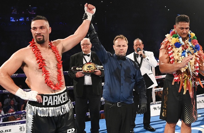 Parker saw off fellow New Zealander Junior Fa on Saturday Photo Credit: ANDREW CORNAGA/PHOTOSPORT