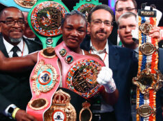 Claressa Shields became undisputed Super Welterweight champion in Michigan on Friday Photo Credit: Stephanie Trapp