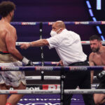 Nick Webb picked up an explosive second round win over Erik Pfeifer Photo Credit: Mark Robinson/Matchroom Boxing