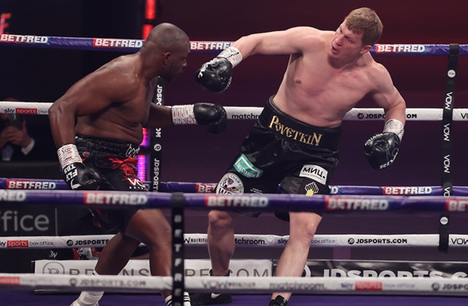 Whyte had Povetkin hurt throughout Photo Credit: Mark Robinson/Matchroom Boxing