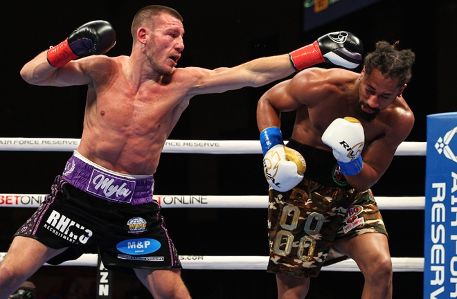 The American proved elusive and hard for the challenger to nail clean at times Photo Credit: Ed Mulholland/Matchroom