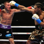 Demetrius Andrade overcame mandatory challenger Liam Williams to retain his WBO Middleweight title in Miami on Saturday Photo Credit: Ed Mulholland/Matchroom