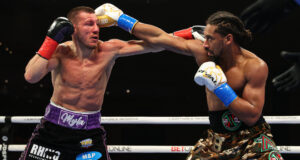 Demetrius Andrade overcame mandatory challenger Liam Williams to retain his WBO Middleweight title in Miami on Saturday Photo Credit: Ed Mulholland/Matchroom