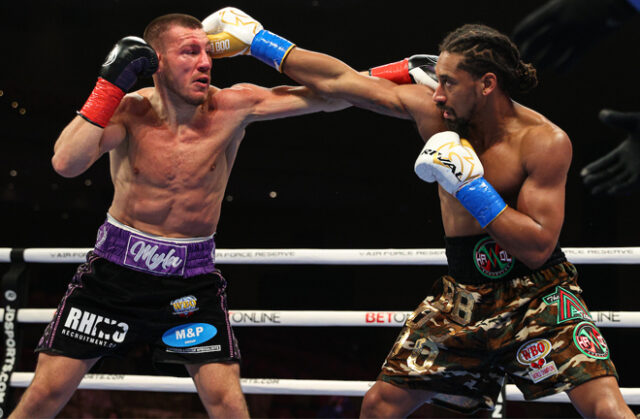 Demetrius Andrade overcame mandatory challenger Liam Williams to retain his WBO Middleweight title in Miami on Saturday Photo Credit: Ed Mulholland/Matchroom