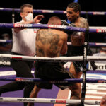 Benn launched a relentless assault on Vargas with the referee putting a halt to the onslaught Photo Credit: Mark Robinson/Matchroom Boxing