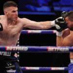 Heavyweight Nick Campbell made a winning start overpowering Petr Frohlich Photo Credit: Dave Thompson/Matchroom Boxing