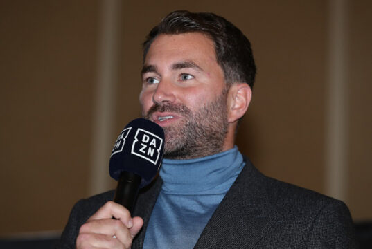 Eddie Hearn has signed a deal with DAZN to make the streaming service Matchroom Boxing's exclusive UK broadcaster, according to reports Photo Credit: Ed Mulholland/Matchroom Boxing