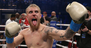 Jake Paul knocked out Ben Askren inside the opening round in Atlanta on Saturday Photo Credit: Ed Mulholland/Matchroom Boxing