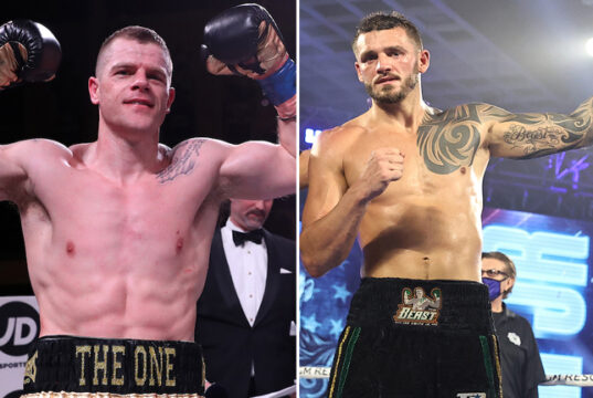 Callum Johnson says he would take a fight with WBO champion, Joe Smith Jr ahead of his return against Emil Markic on Saturday Photo Credit: Ed Mulholland/Matchroom Boxing USA/Mikey Williams/Top Rank