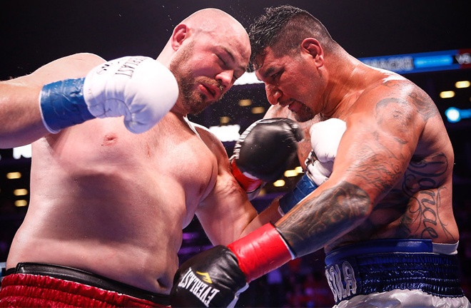 Arreola and Kownacki threw a CompuBox record combined number of punches Photo Credit: Stephanie Trapp/TGB Promotions