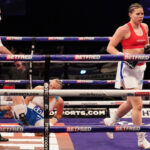 Marshall knocked down the experienced Swede twice during the contest Photo Credit: Dave Thompson/Matchroom Boxing