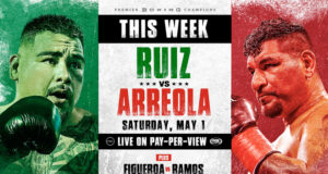 Andy Ruiz Jr fights for the first time since defeat in his rematch to Anthony Joshua against Chris Arreola in California on Saturday