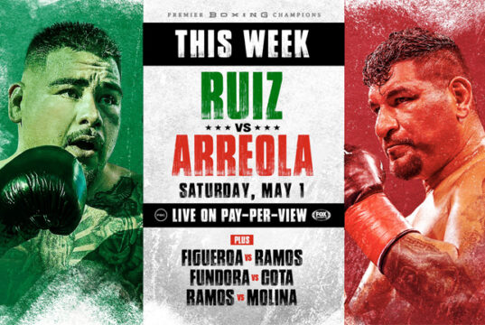 Andy Ruiz Jr fights for the first time since defeat in his rematch to Anthony Joshua against Chris Arreola in California on Saturday