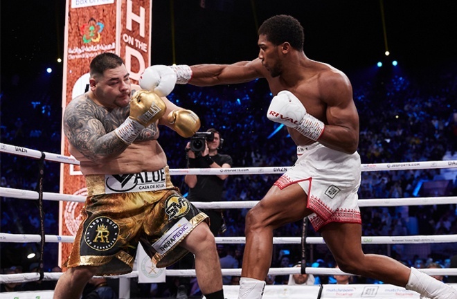 Ruiz was convincingly beaten in the rematch in Saudi Arabia in December 2019 Photo Credit: Mark Robinson/Matchroom Boxing