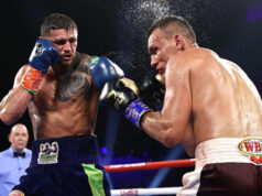 Joe Smith Jr became the new WBO Light Heavyweight world champion with a majority decision win over Maxim Vlasov in Tulsa Photo Credit: Mikey Williams/Top Rank via Getty Images