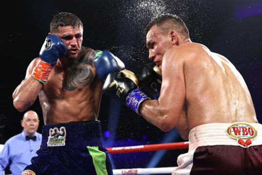Joe Smith Jr became the new WBO Light Heavyweight world champion with a majority decision win over Maxim Vlasov in Tulsa Photo Credit: Mikey Williams/Top Rank via Getty Images