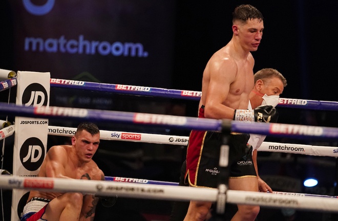 Billam-Smith dropped Vasil Ducar twice on route to a points win in March Photo Credit: Dave Thompson/Matchroom Boxing