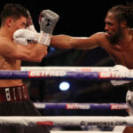 Richards remained competitive throughout his clash with Bivol Photo Credit: Mark Robinson/Matchroom Boxing