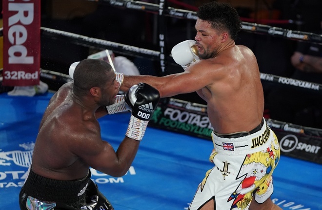 Dubois fights for the first time since losing for the first time against Joe Joyce last November Photo Credit: Round ‘N’ Bout Media/Queensberry Promotions