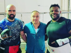 Bogdan Dinu has been sparring with Jarrell Miller ahead of his fight with Daniel Dubois Photo Credit: Instagram @bogdandinu1