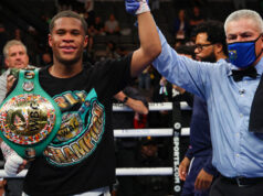 Devin Haney defended his WBC Lightweight world title with a unanimous decision win over Jorge Linares in Las Vegas on Saturday Photo Credit: Ed Mulholland/Matchroom