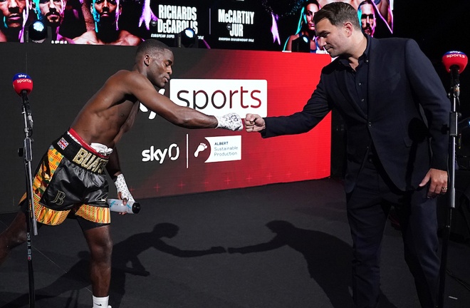 Promoter Eddie Hearn revealed that JB would return in July Photo Credit: Dave Thompson/Matchroom Boxing