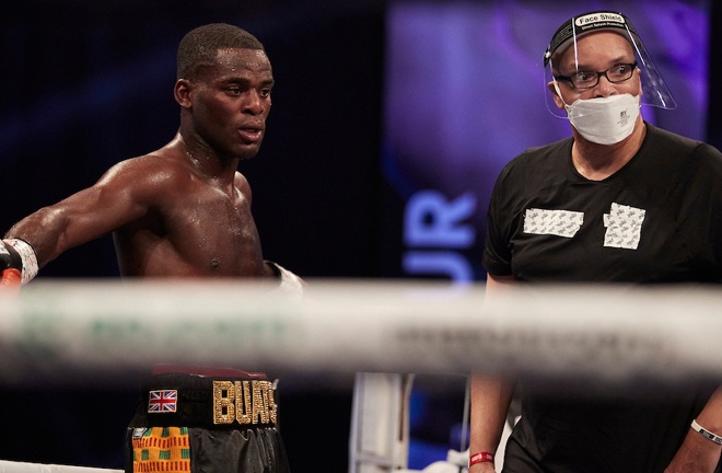 Buatsi claimed a first win under new trainer Virgil Hunter Photo Credit: Mark Robinson/Matchroom Boxing