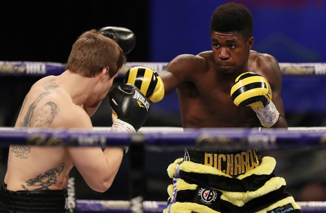 Richards overcame Timo Laine on points in December Photo Credit: Mark Robinson/Matchroom Boxing