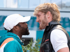 Floyd Mayweather meets Logan Paul in an exhibition on June 6 in Miami Photo Credit: proboxing-fans.com