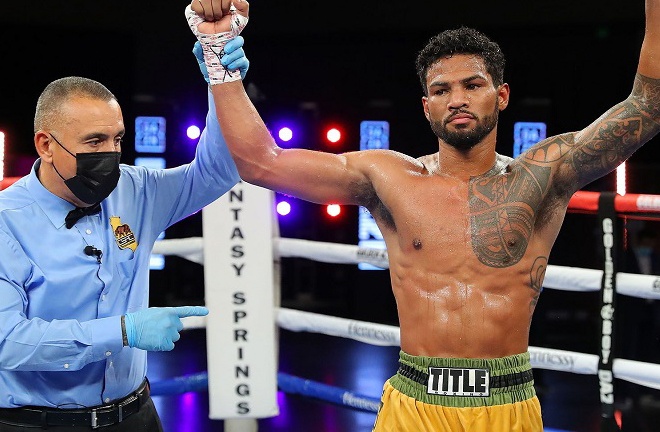 Shane Mosley Jr returns to the ring against Jason Quigley on in Las Vegas on Saturday Photo Credit: Tom Hogan-Hoganphotos/Golden Boy