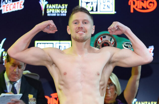 Jason Quigley returns against Shane Mosley Jr on Saturday in Las Vegas Photo Credit: Tom Hogan-Hoganphotos/Golden Boy