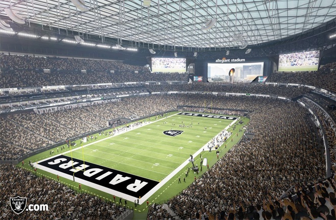 Arum says he has reserved the Allegiant Stadium in Las Vegas for July 24 Photo Credit: www.raiders.com