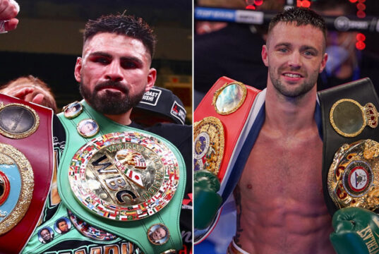 Jose Ramirez faces fellow unified world champion for the undisputed Super Lightweight championship in Las Vegas on Saturday Photo Credit: Mikey Williams/Top Rank/Round 'N' Bout Media/Queensberry Promotions