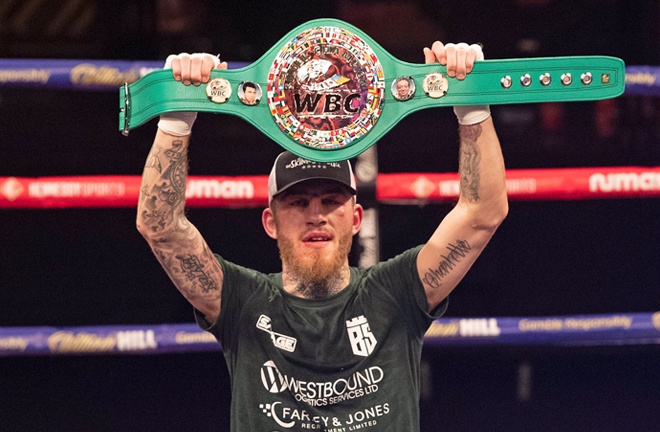 Sam Eggington picked up the WBC Silver Middleweight title with a unanimous decision win over Carlos Molina Photo Credit: Hennessy Sports