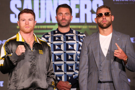 Canelo Alvarez faces Billy Joe Saunders in Texas this weekend in a Super Middleweight world title unification Photo Credit: Ed Mulholland/Matchroom
