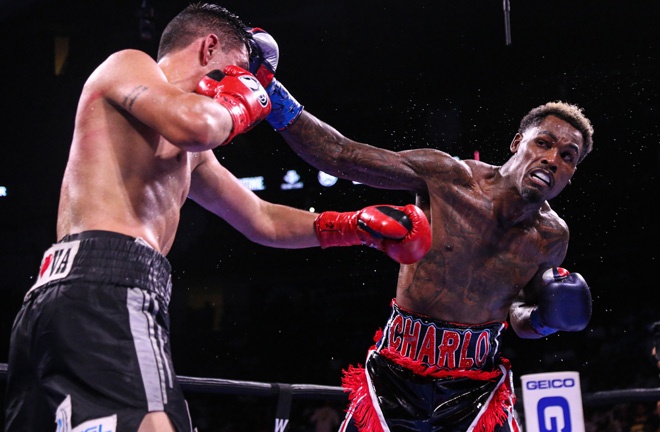 Charlo put on a dominant performance to claim a unanimous decision over Montiel Photo Credit: Leo Wilson / Premier Boxing Champions