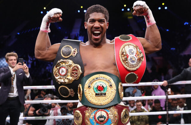 Unified Heavyweight champion, Anthony Joshua could await the winner Photo Credit: Mark Robinson/Matchroom Boxing