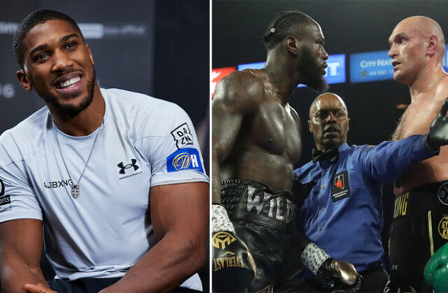 Anthony Joshua is expecting Tyson Fury to beat Deontay Wilder for a second time when they meet on July 24 in Las Vegas Photo Credit: Mark Robinson/Matchroom/Mikey Williams/Top Rank