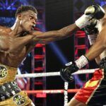 Richard Commey bounced back from defeat to Teofimo Lopez halting Jackson Marinez in six rounds in a Top Rank main event in February Photo Credit: Mikey Williams/Top Rank via Getty Images