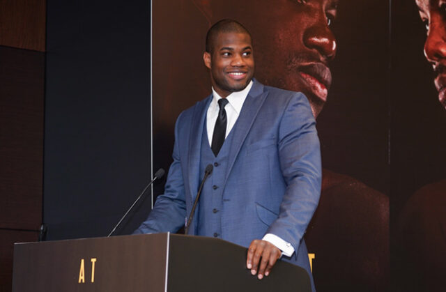 Daniel Dubois finally returns against Bogdan Dinu for the WBA Interim Heavyweight title in Telford on Saturday night Photo Credit: Round 'N' Bout Media/Queensberry Promotions