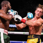 Mayweather landed his left hook with regularity on Paul Photo Credit: Amanda Westcott/SHOWTIME